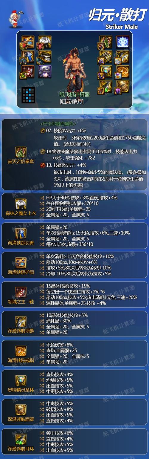 dnf男散打穿什么甲，dnf男散打最强装备搭配-第6张图片-南方游戏